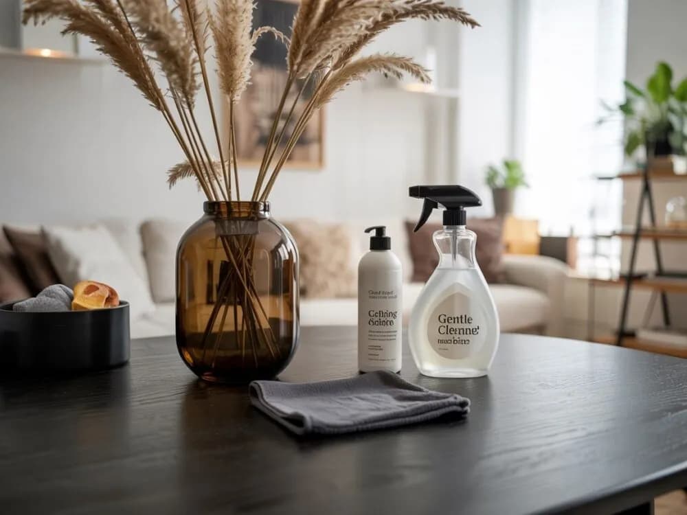 Skuteczne sposoby na czyszczenie czarnych matowych mebli bez smug